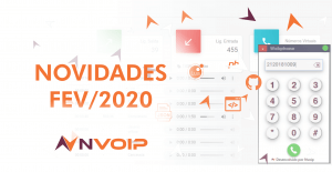 Novidades da Nvoip do mês de fevereiro 2020