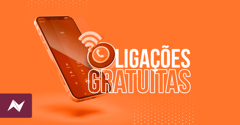 Celular mostrando como fazer ligações gratuitas pela internet