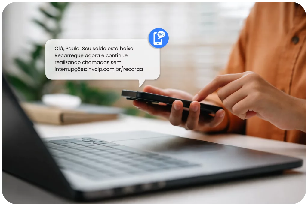 97% das mensagens SMS são lidas em até 3 minutos após o envio