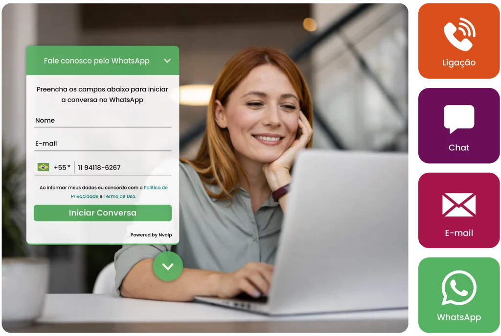 Com o Widget da Nvoip, seu atendimento se torna